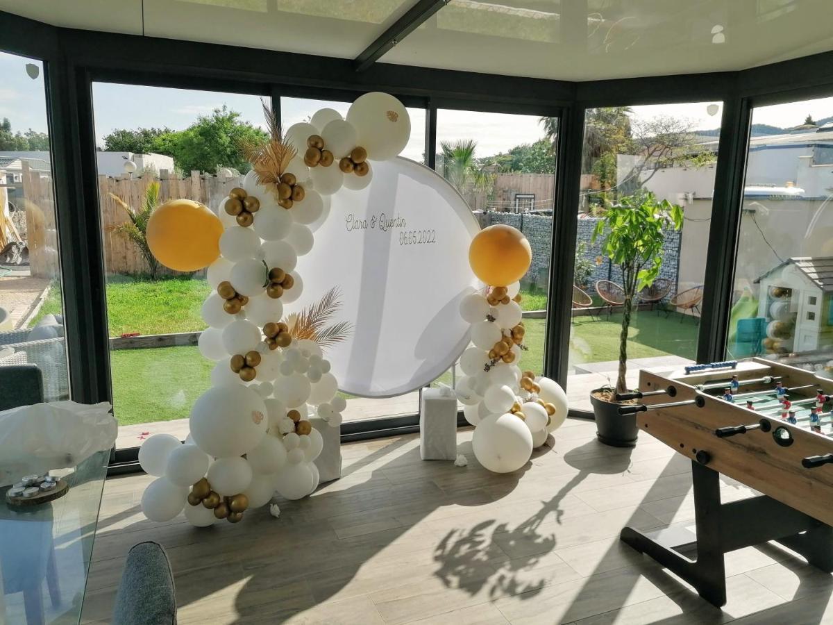 Villa Dali La Garde 260M2 Jacuzzi, Sauna, Piscine, Jardin 500M2, 5 Minutes De La Plage Extérieur photo